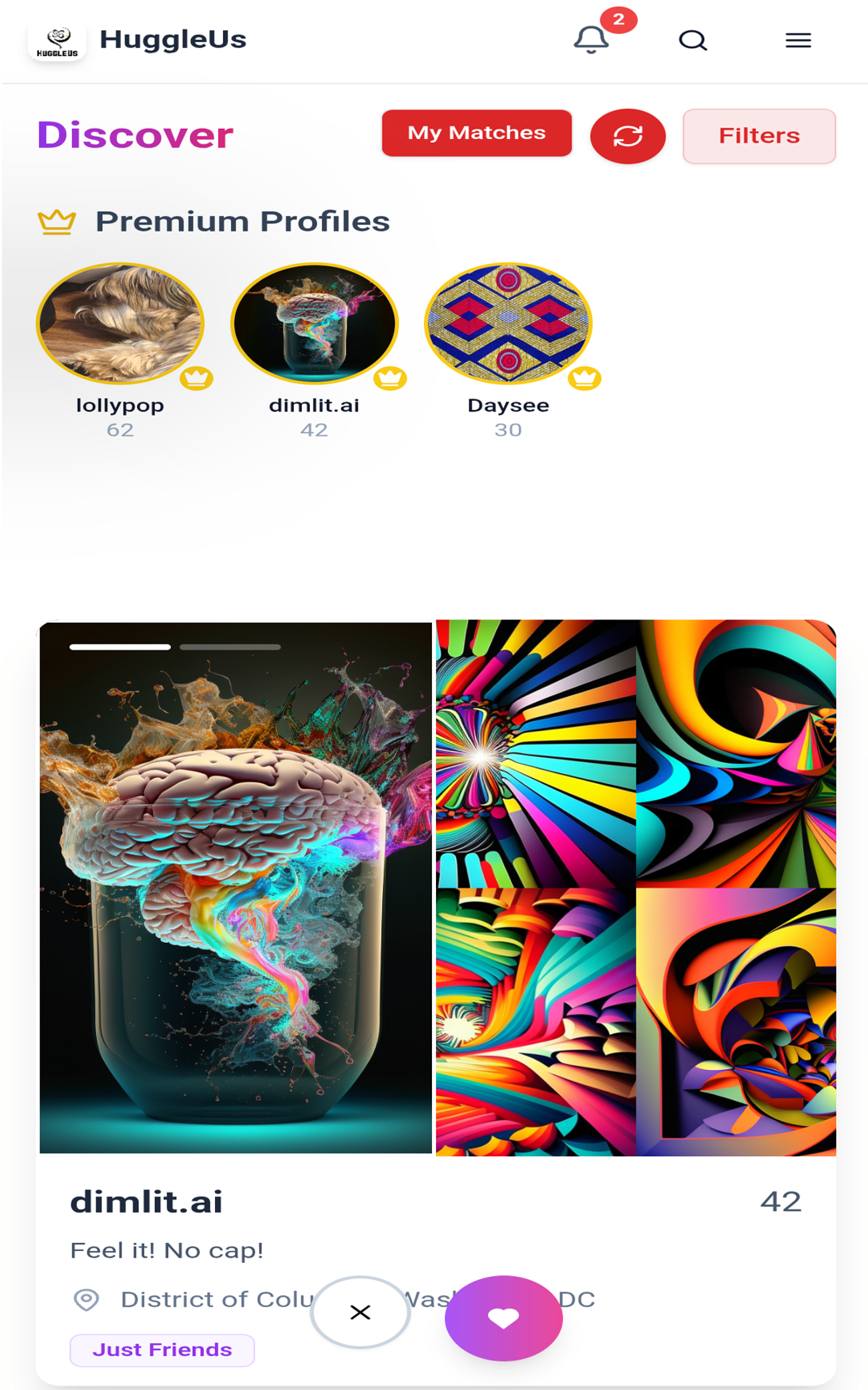 HuggleUs Discover
