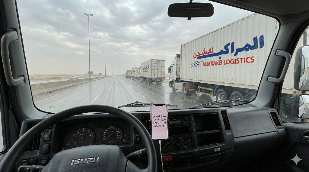 من داخل الكابينة