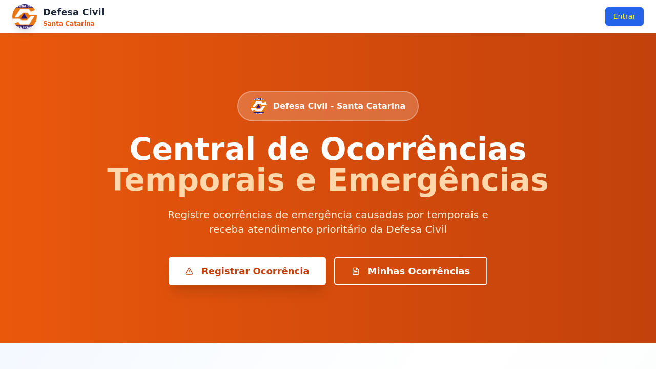 Ocorrências template preview