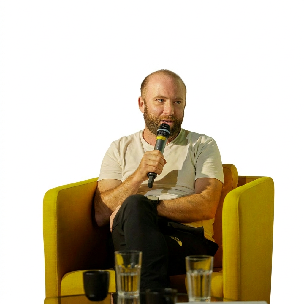 Radu speaking at conference