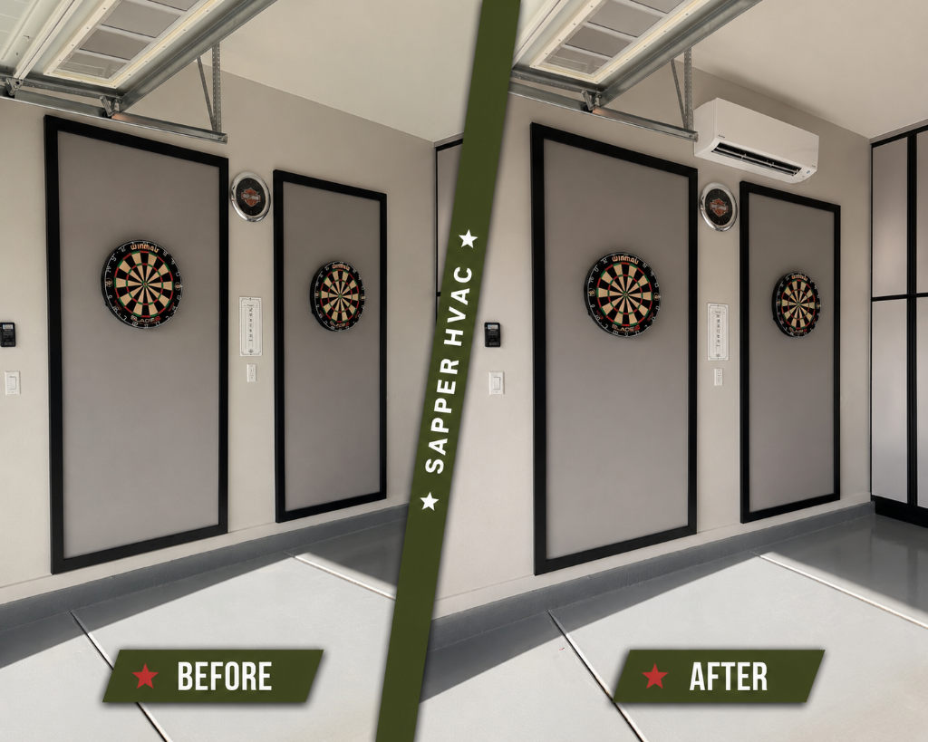 Sapper HVAC before and after installation