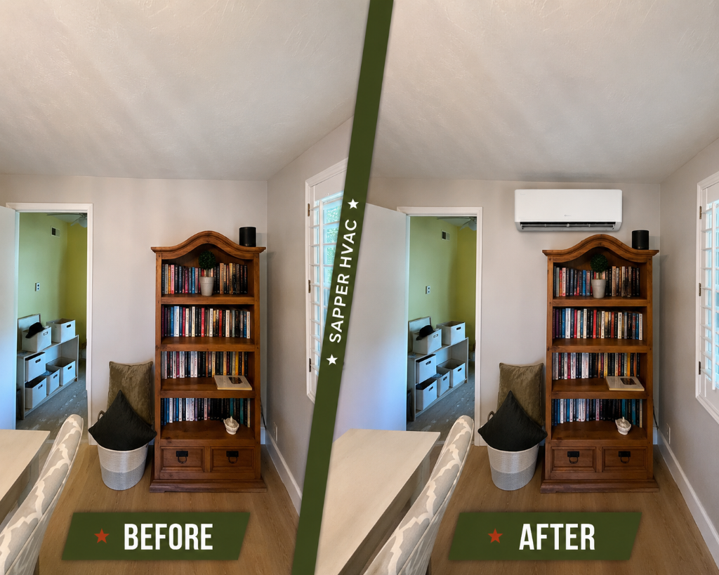 Sapper HVAC before and after installation