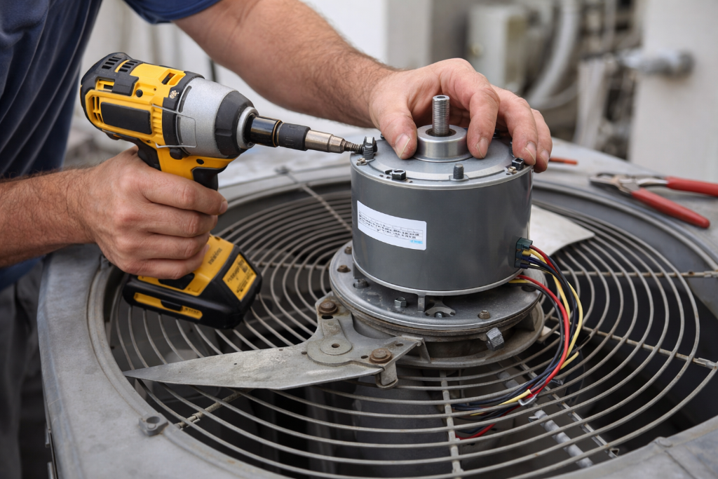 AC fan motor diagnostic testing in Chandler Arizona