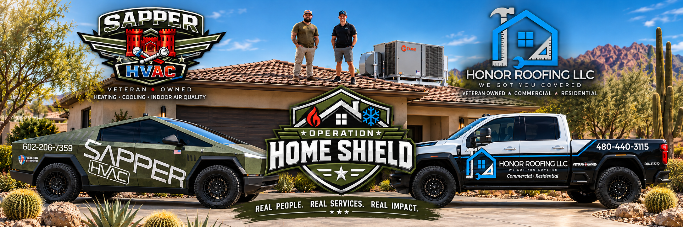 Operation Home Shield — Sapper HVAC and Honor Roofing teaming up to protect Phoenix-area homes