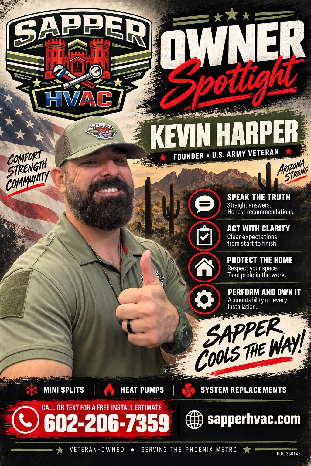 Kevin Harper — Owner & Founder of Sapper HVAC, U.S. Army Veteran