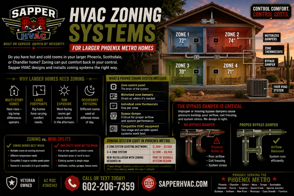 HVAC Zoning Systems for Larger Phoenix Metro Homes | Sapper HVAC