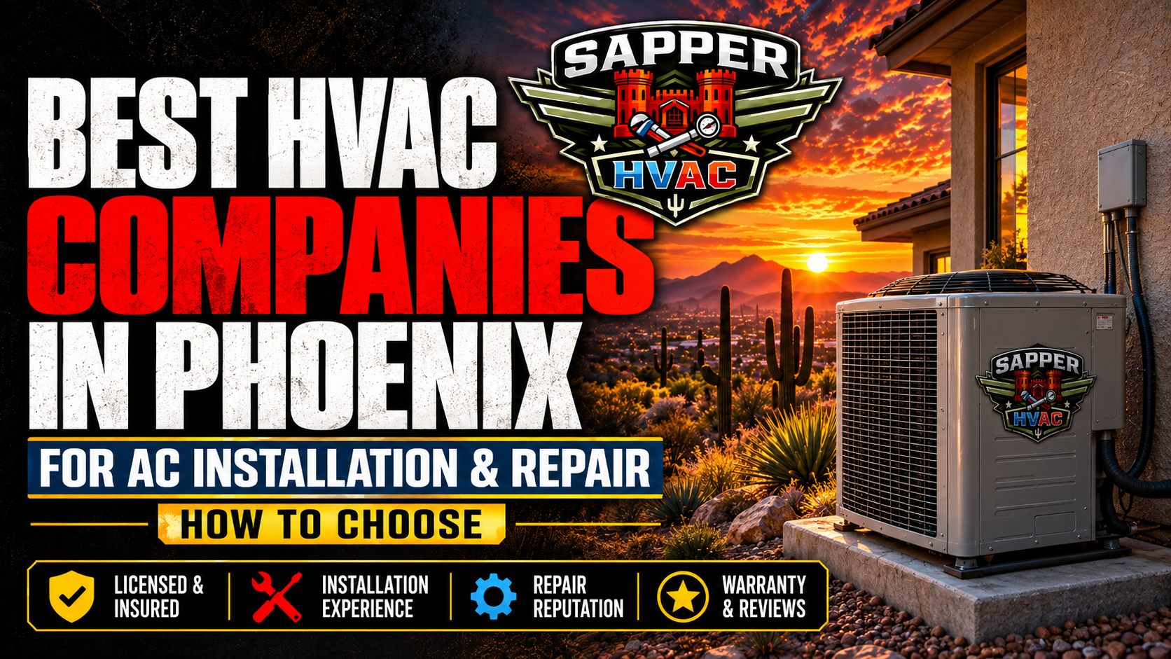 Phoenix homeowner comparing HVAC company quotes for home AC installation and repair