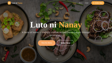Sarap Orders template preview