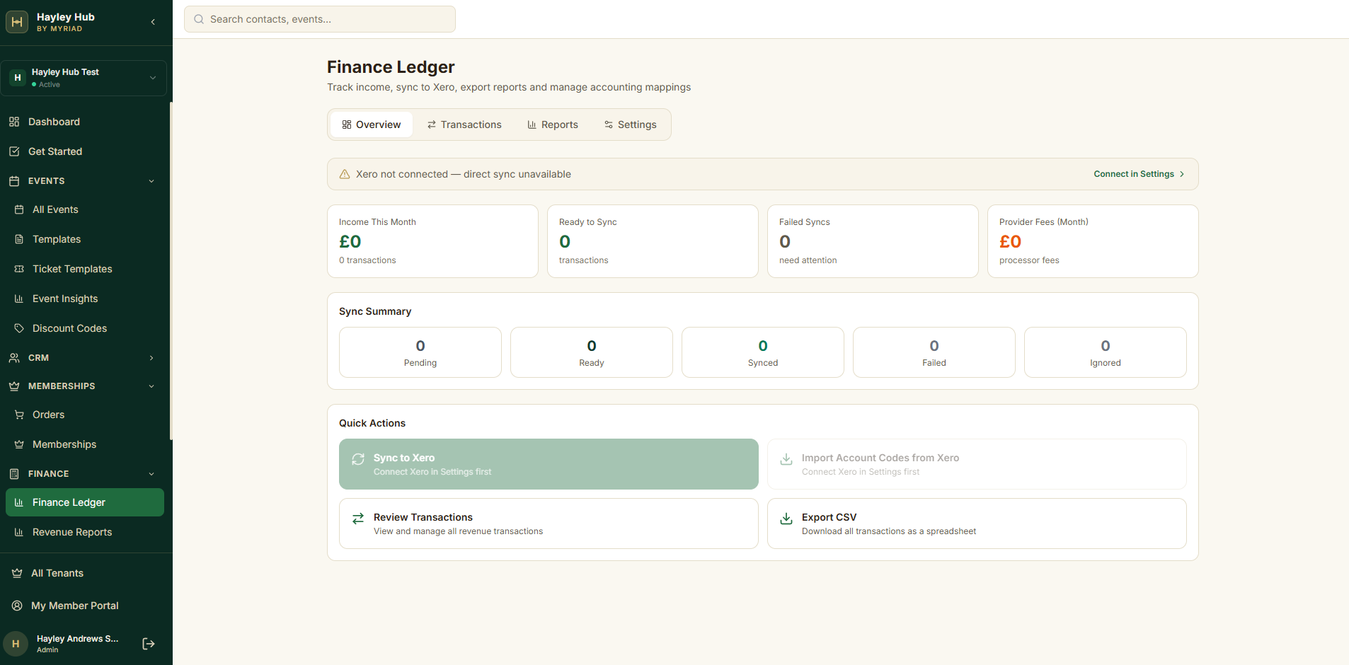 Finance Ledger screenshot