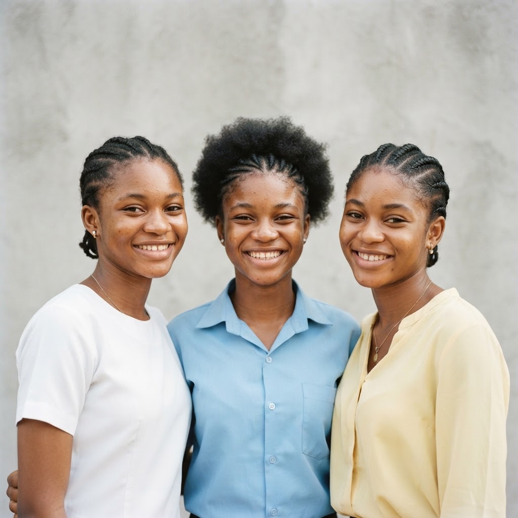 Young Nigerian students training with SIWESPRO
