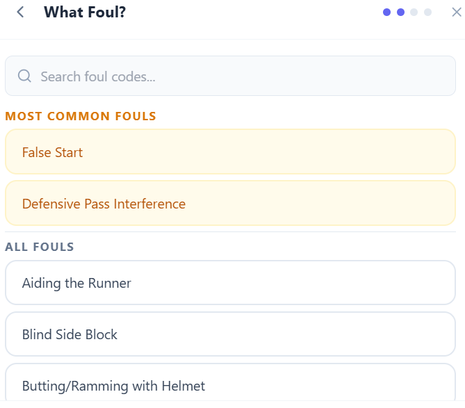 Foul Reports