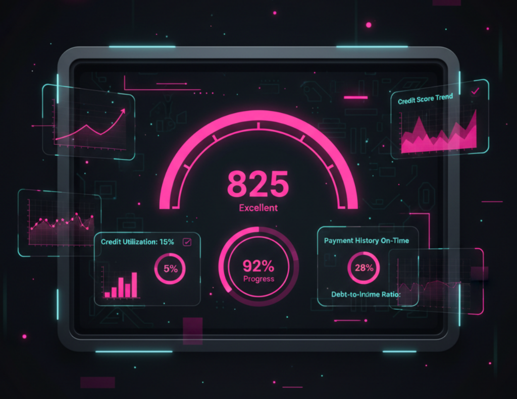 Credit score dashboard