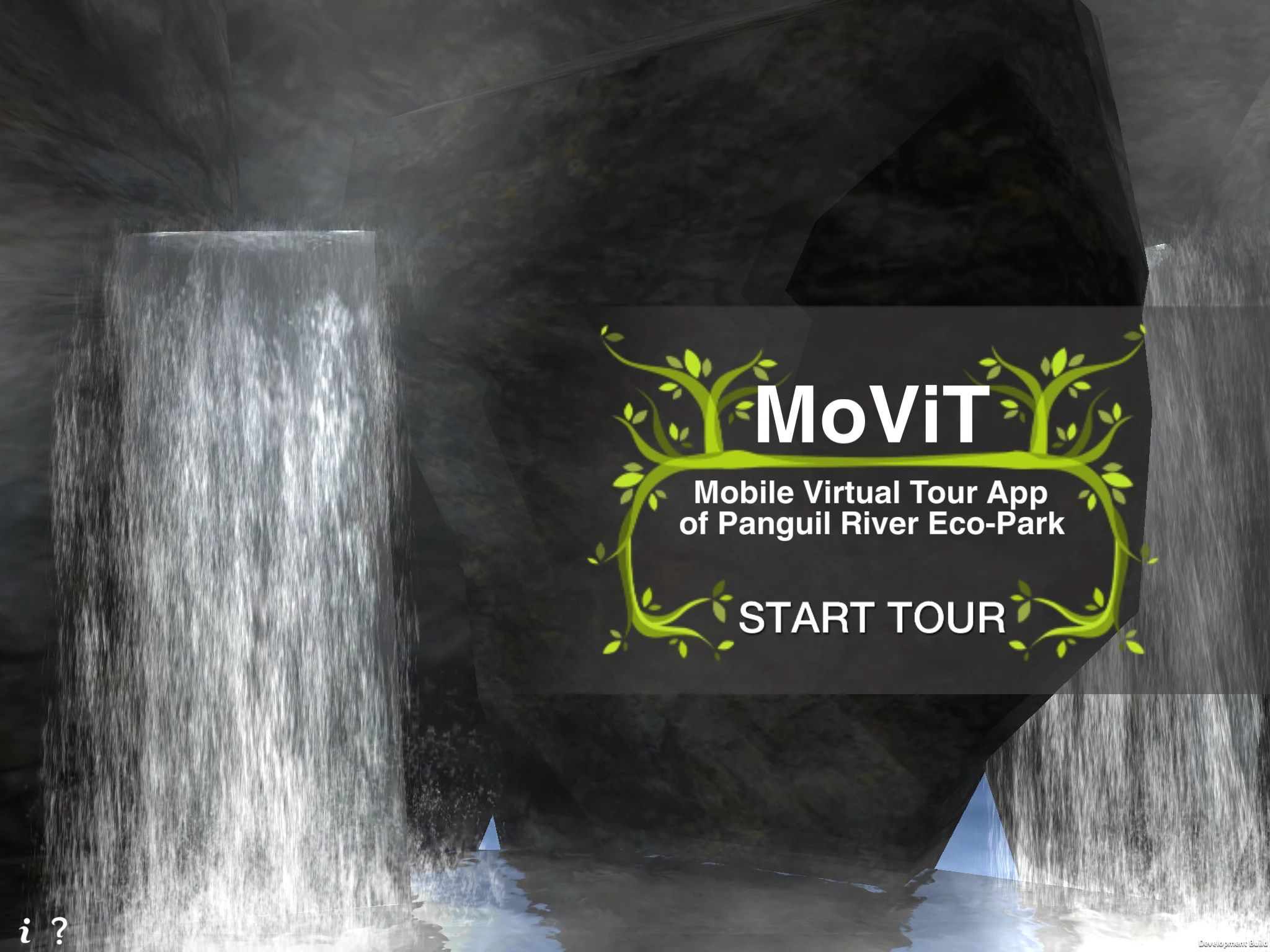 The MoViT virtual eco-park environment as a visitor first enters it