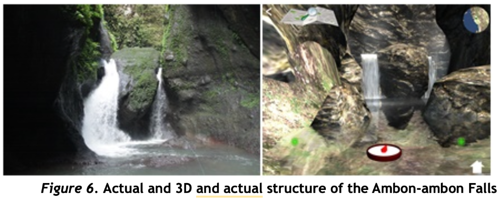 Ambon-ambon Falls: Real vs 3D