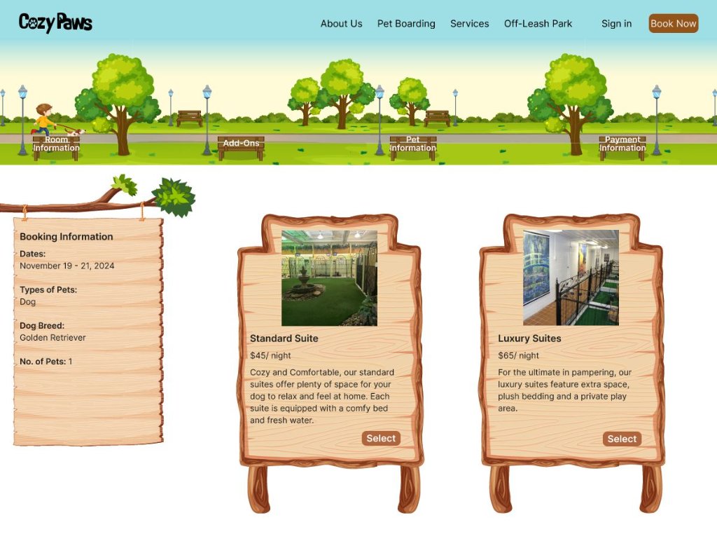 The walk in the park navigation
