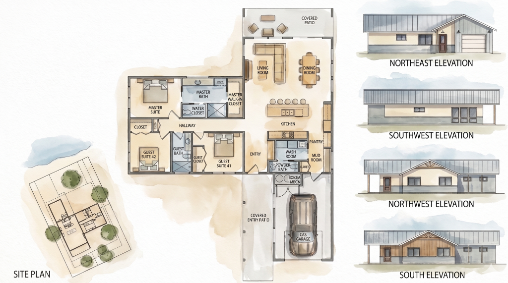 Woodsman - Casita Montana Spec Home — Plan 1