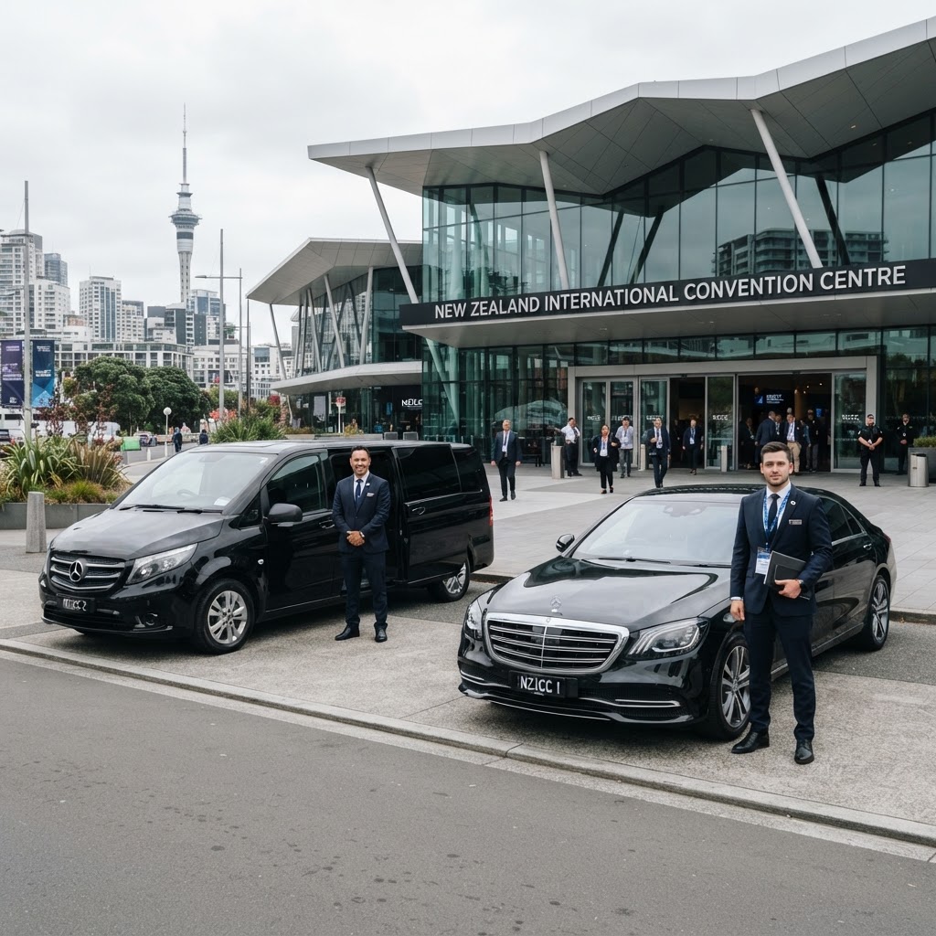 Legacy executive fleet at an Auckland government conference venue