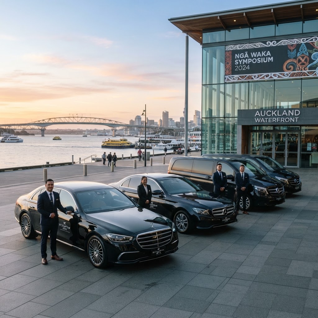 Legacy executive fleet at an Auckland international symposium venue