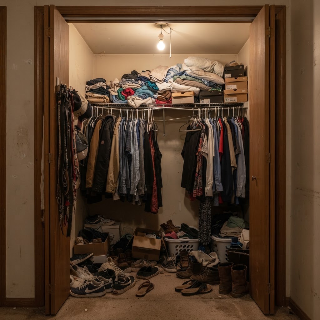 Before example: closet organizers in Miami-Dade County