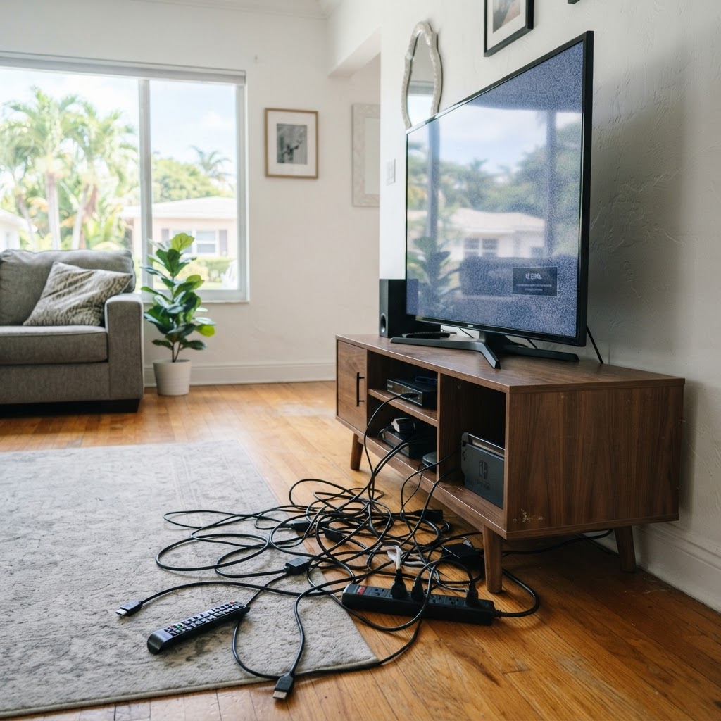 Before example: tv mounting in Miami-Dade County
