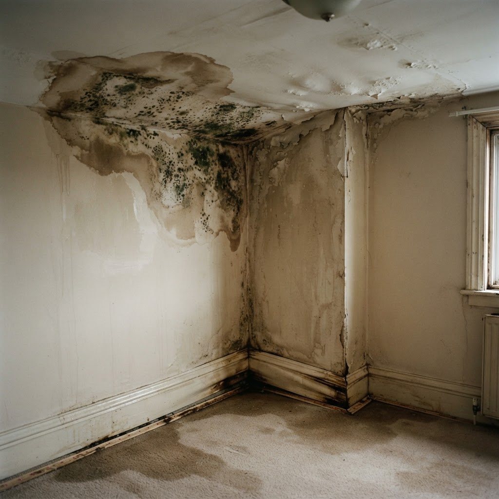 Before example: water & mold damage in Miami-Dade County