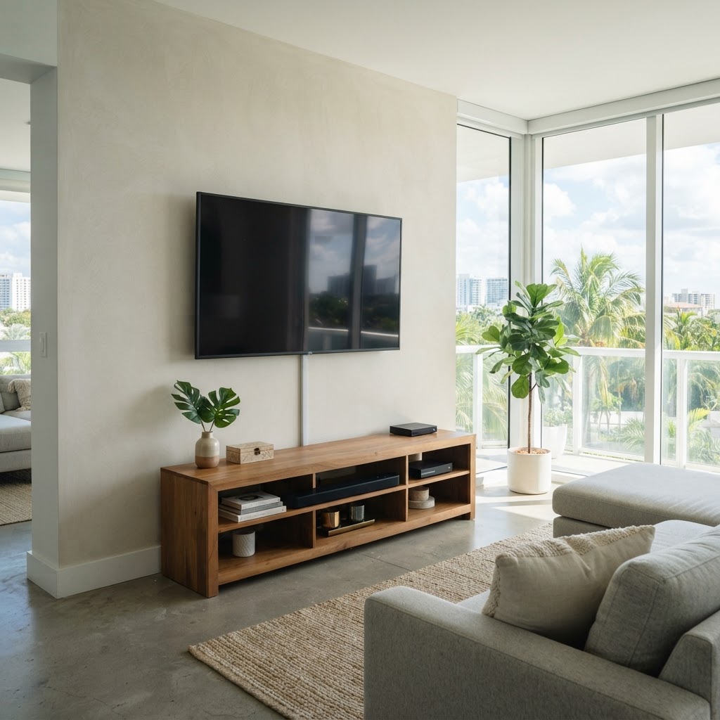 After example: tv mounting in Miami-Dade County
