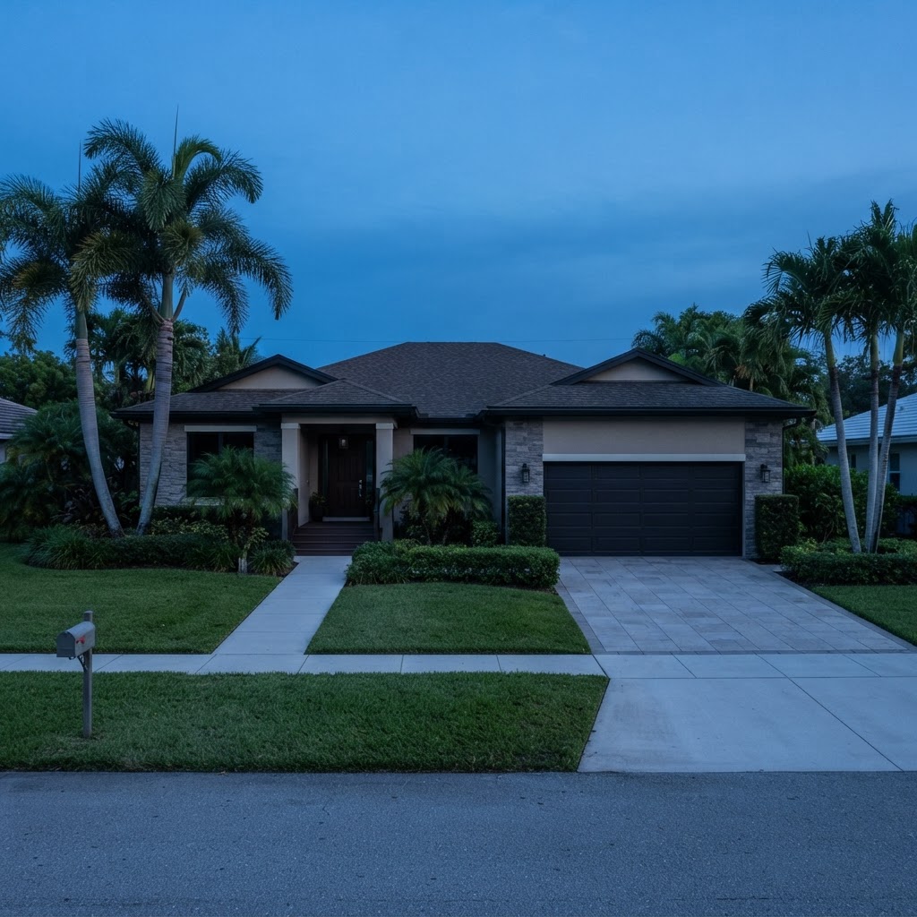 Before example: holiday lighting in Miami-Dade County