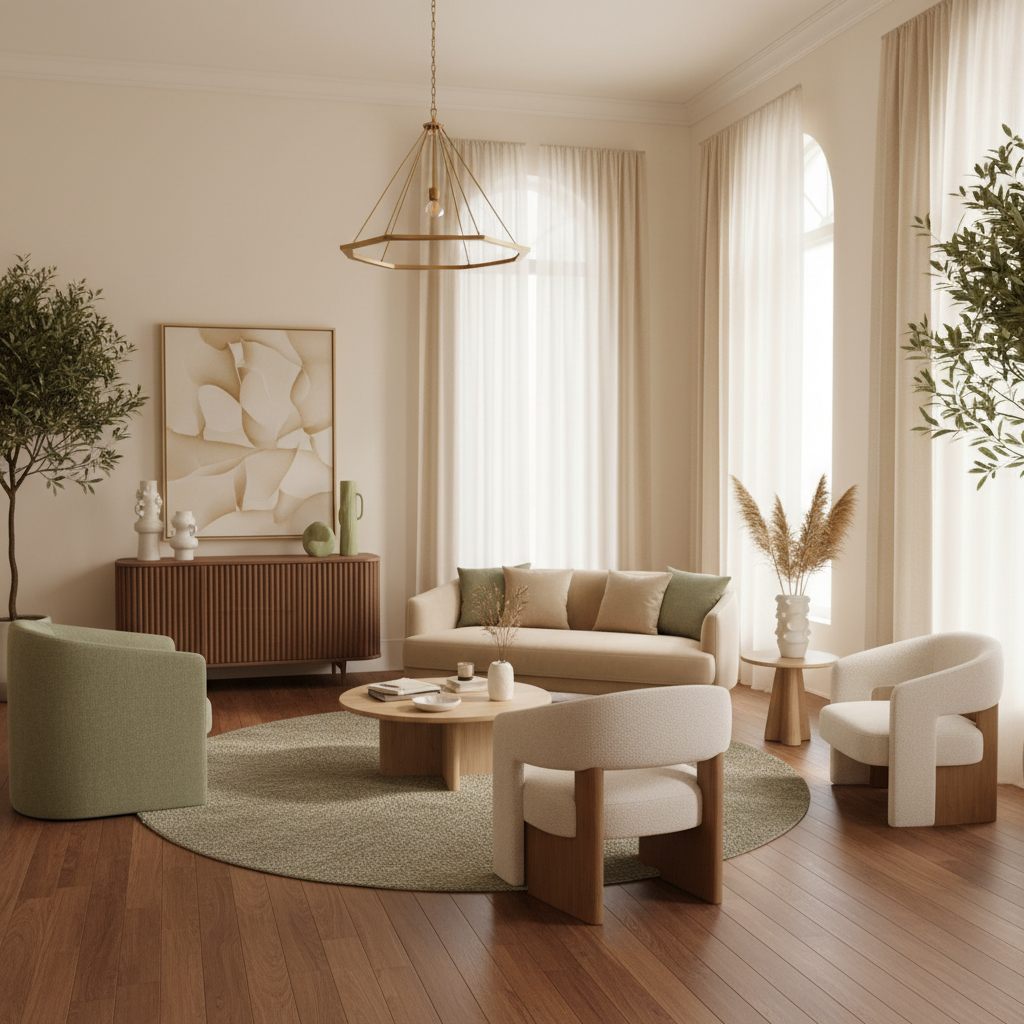 Sophisticated interior design showroom