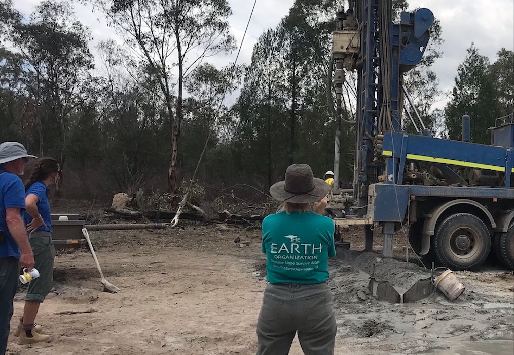 TEO team drilling for deep-seated water in Australia