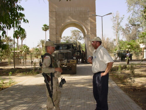 Lawrence Anthony with military