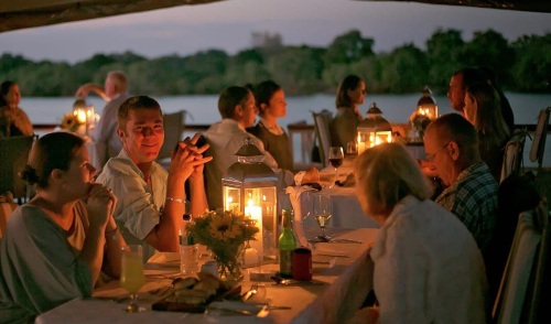 Eco Safari — dinner on the Zambezi river