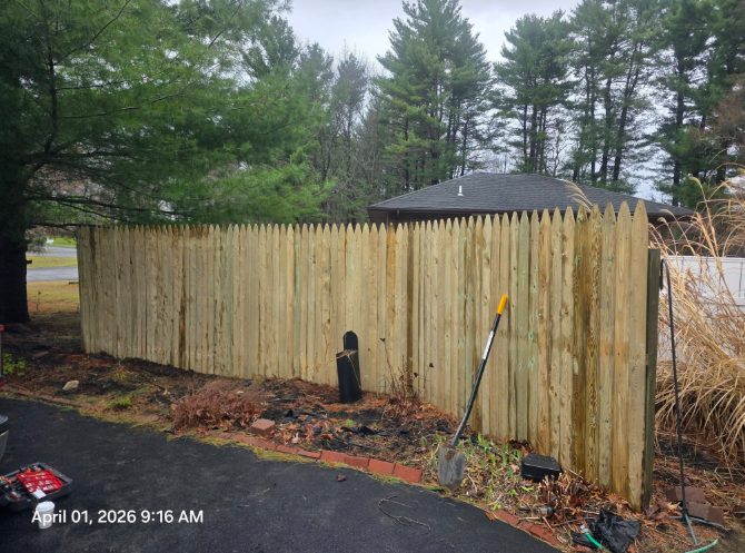 Wood Fence — Finished