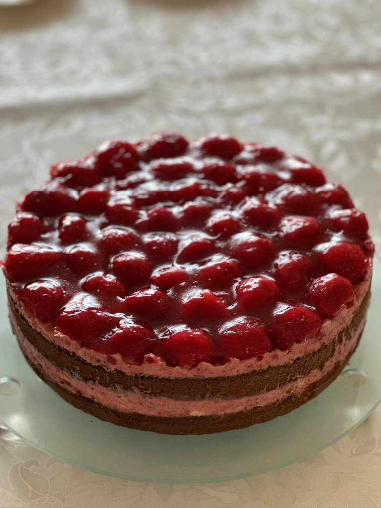 Buchweizentorte mit Erdbeerfüllung 🍓