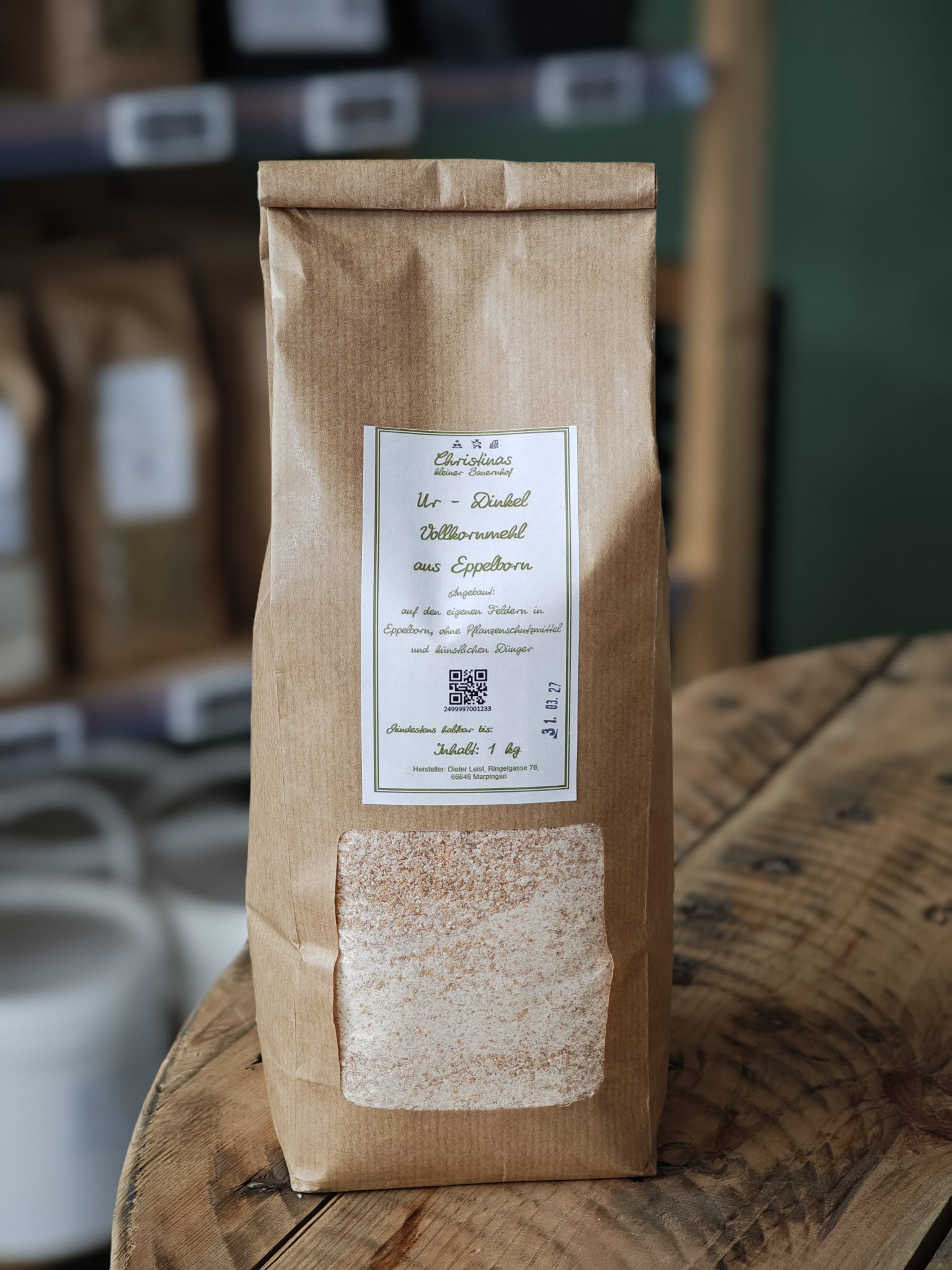 Tüte Ur-Dinkel Vollkornmehl aus Eppelborn