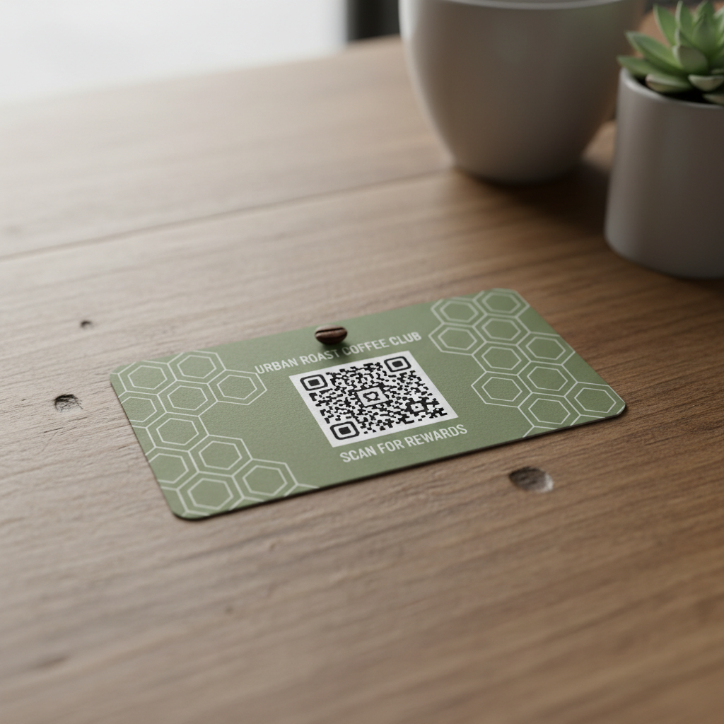 Kundenkarte mit QR-Code
