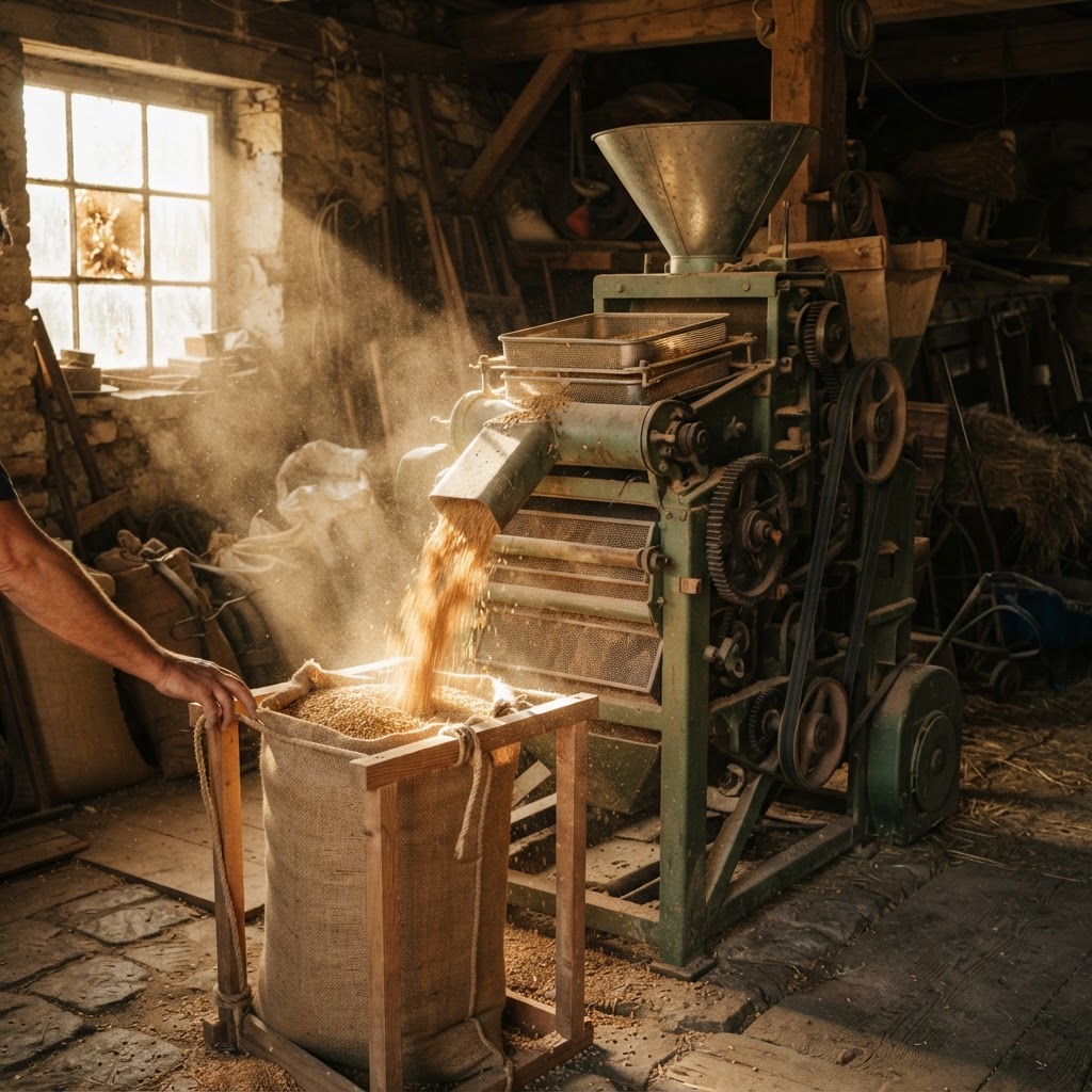 Vom staubigen Erntegut zum goldenen Korn – so reinige ich mein Getreide