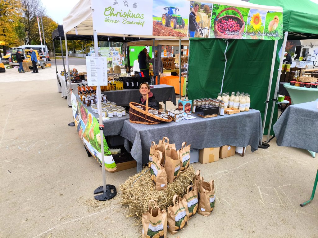 Christinas Stand auf dem Markt