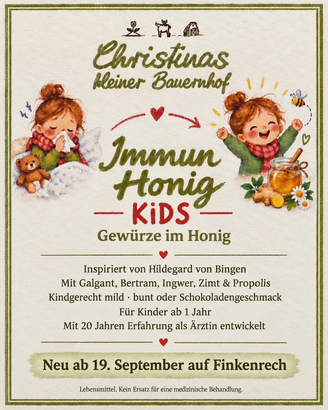 Mein Immun Honig – Gewürze im Honig – jetzt neu speziell für Kids 🍯
