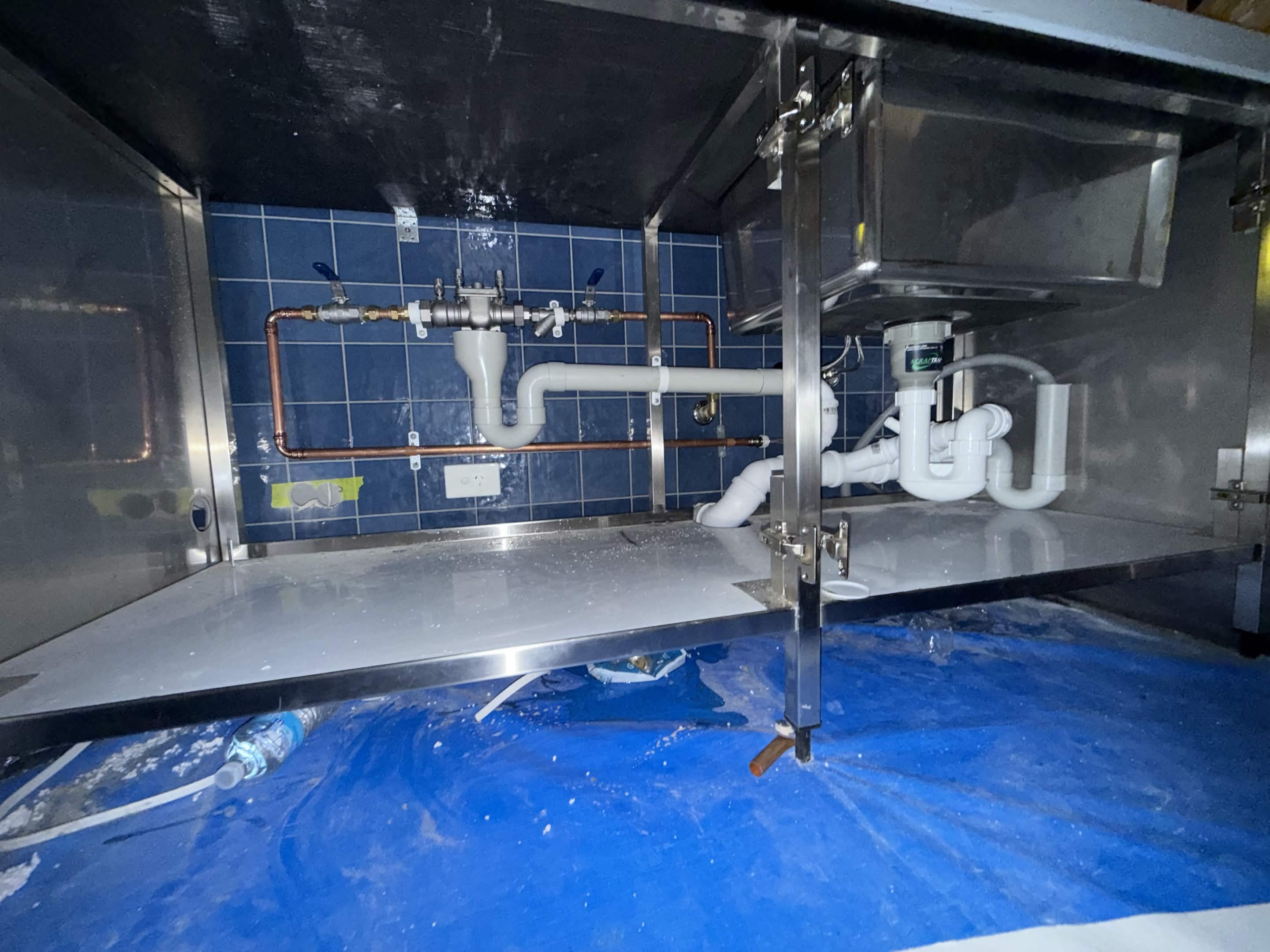 Under-Bench Cabinet Plumbing & Water Services