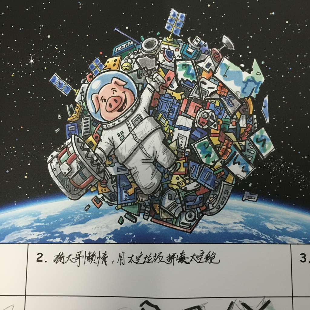 他太空舱那不知道他捡了垃圾呀