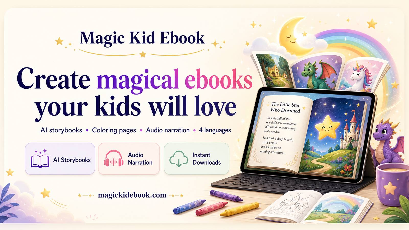 Magic Kid Ebook — Create magical ebooks your kids will love