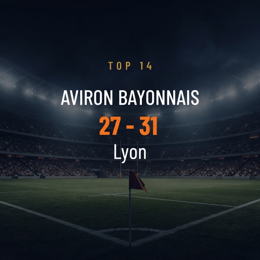 Aviron Bayonnais 27-31 Lyon