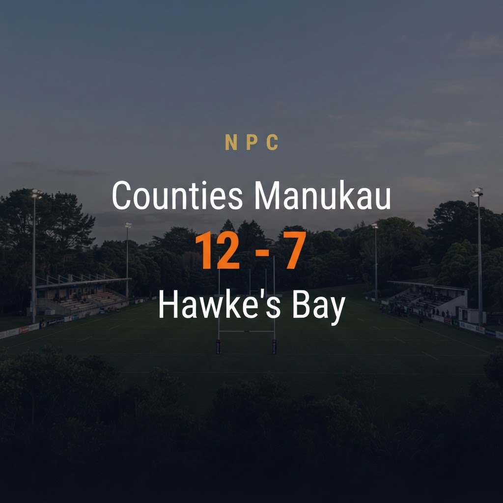 Counties Manukau 12-7 Hawke's Bay