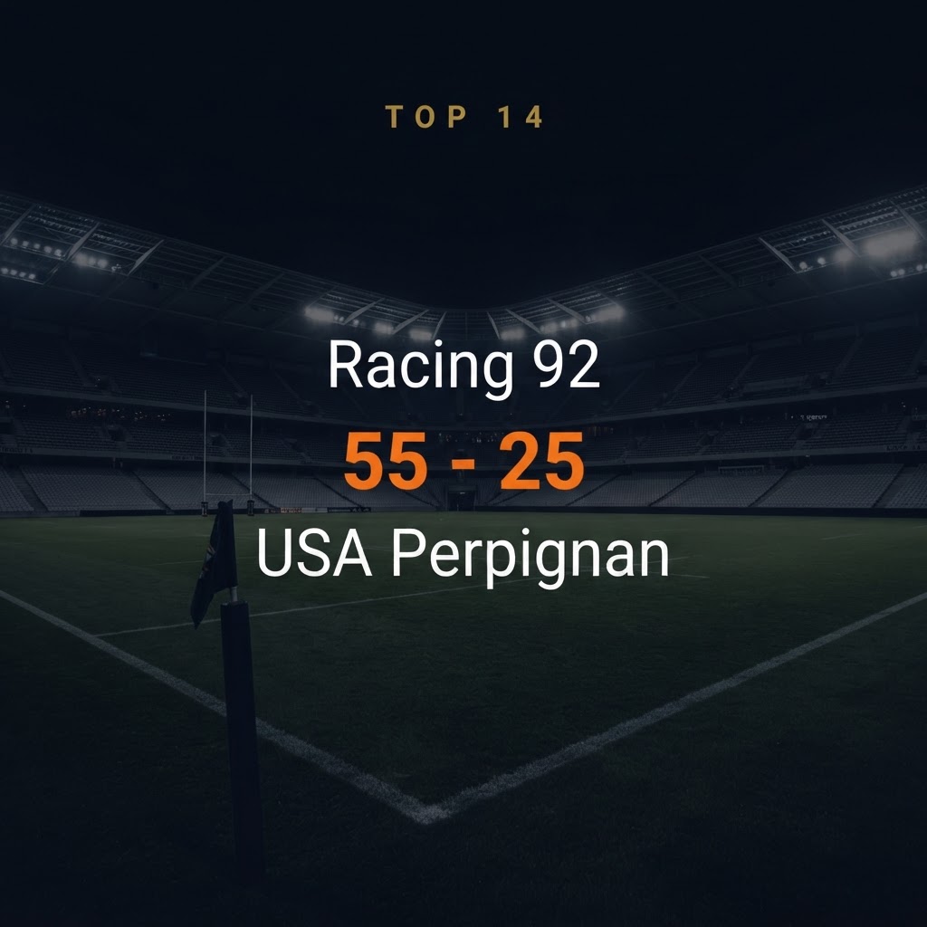 Racing 92 55-25 USA Perpignan