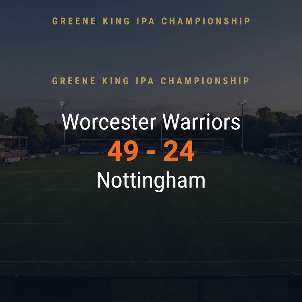 Worcester Warriors 49-24 Nottingham