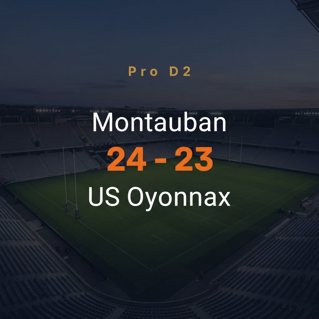 Montauban 24-23 US Oyonnax