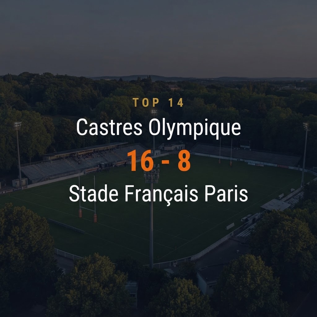 Castres Olympique 16-8 Stade Français Paris
