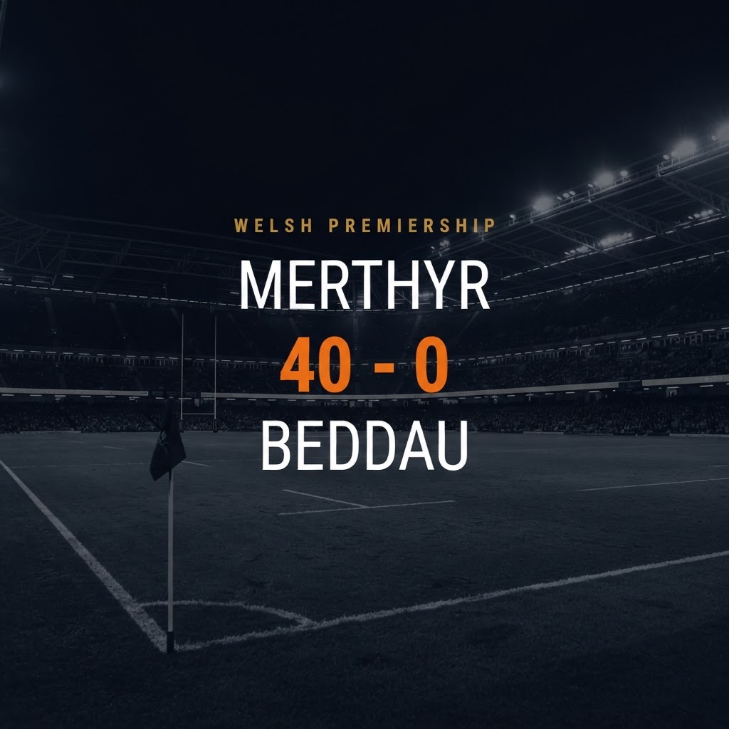 Merthyr 40-0 Beddau