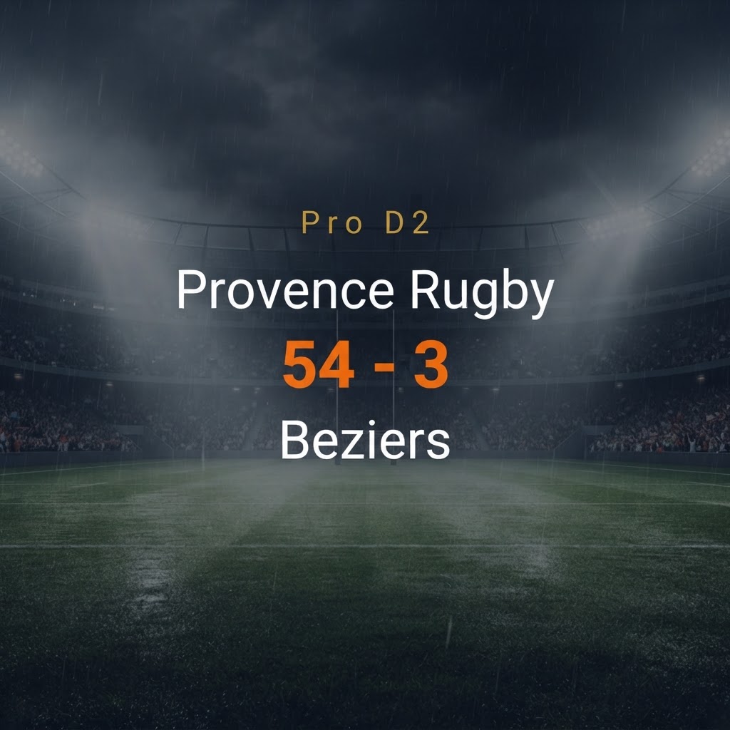 Provence Rugby 54-3 Beziers
