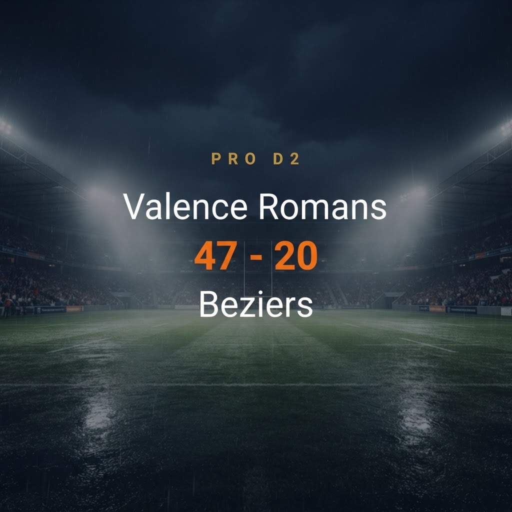 Valence Romans 47-20 Beziers